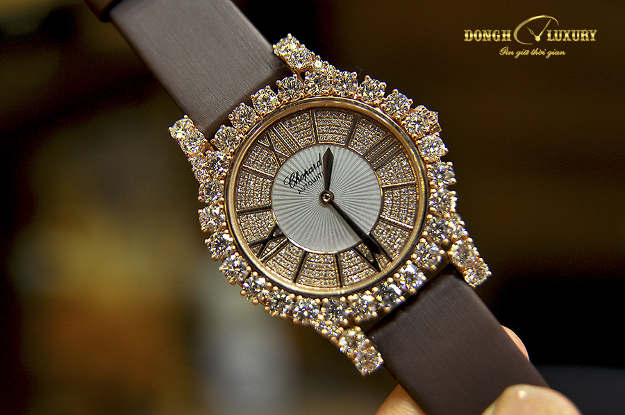 Đồng hồ nữ dây da, đồng hồ đeo tay chính hãng CHOPARD full box mặt đính kim  cương nhân tạo Swarovski siêu cao cấp | Shopee Việt Nam