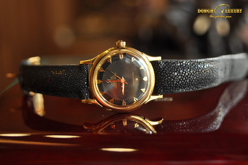 Đồng hồ Omega Constellation vàng đúc 18k cọc mũi tên - Luxury Watch