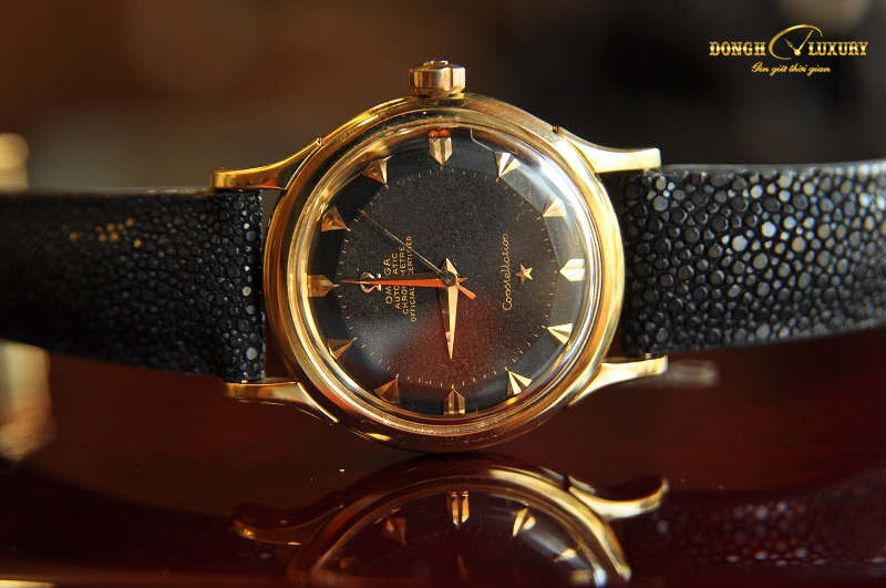 Đồng hồ Omega Constellation vàng đúc 18k cọc mũi tên - Luxury Watch
