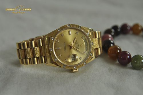 Đồng hồ Rolex vàng 18k đính kim cương 18308 nguyên zin Thụy Sĩ