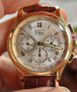 Đồng hồ Zenith Chronograph vàng đúc 18K nguyên zin Thụy Sĩ