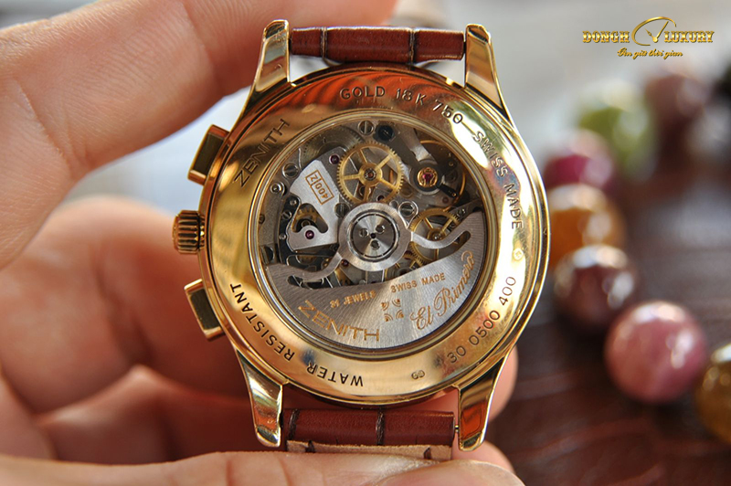 Đồng hồ Zenith Chronograph vàng đúc 18K nguyên zin Thụy Sĩ