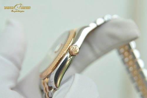 Đồng hồ Rolex Datejust 116231 mặt cọc Minor Demi vàng hồng 18k