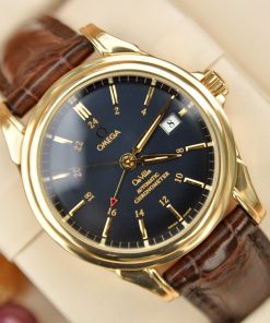 Đồng hồ Omega DeVille 4633.80.33 GMT vàng khối 18k size 38.7mm