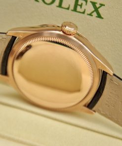 Đồng hồ Rolex Cellini 50505 mặt trắng vàng hồng nguyên khối 18k size 39mm - ảnh 4