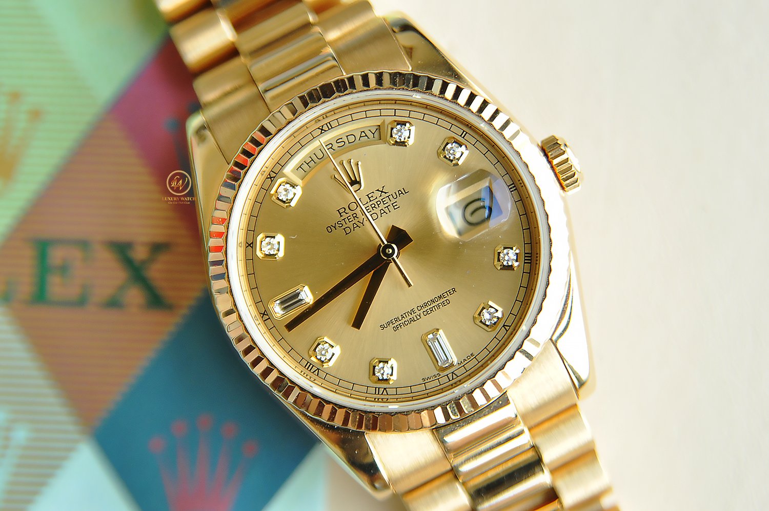 Đồng hồ Rolex Day Date 118238 mặt số