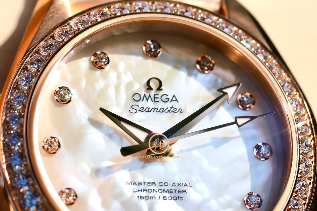Đồng hồ nữ Omega Aqua Terra 150M Master Co-Axial Chronometer 34 mm 231.58.34.20.55.003 23158342055003 mặt số