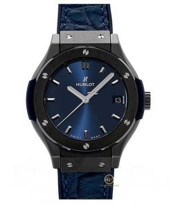 Đồng hồ nữ Hublot Classic Fusion blue ceramic size 33m 581.CM.7170.LR
