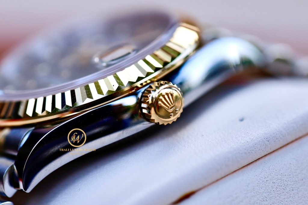 Đồng hồ Rolex Datejust 278273-0032 size 31mm demi vàng núm