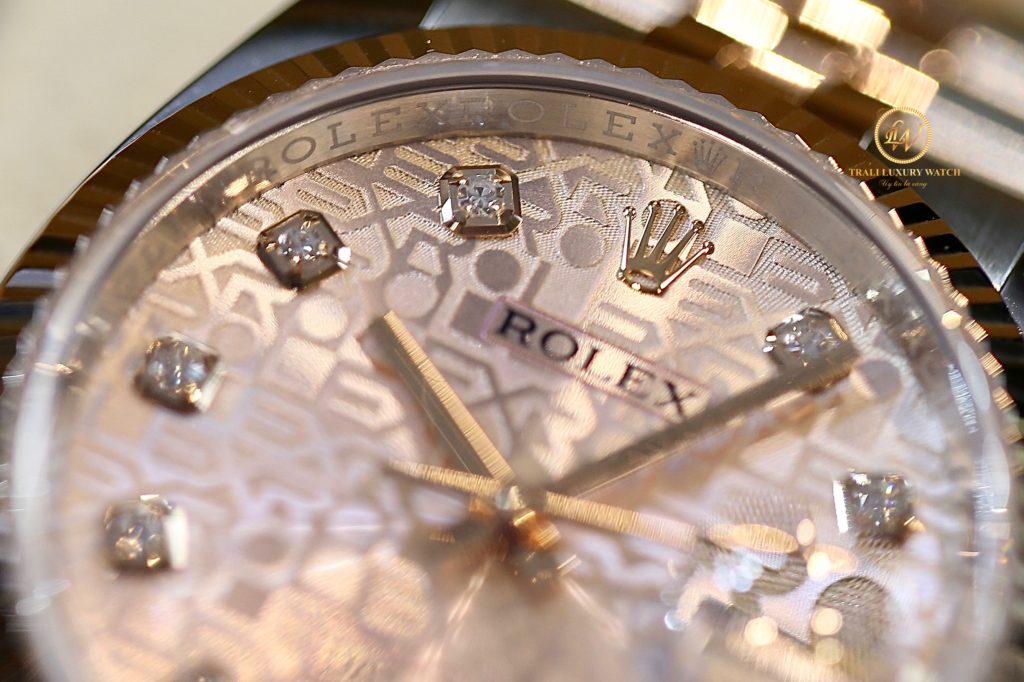 Đồng hồ Rolex Datejust 116231 mặt vi tính hồng cận mặt