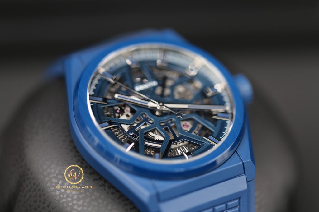 Đồng hồ Zenith Defy Classic Skeleton Ceramic Blue 49.9003.670/51.R793 mặt