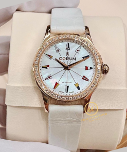 Đồng hồ nữ Corum A400/02904 Size 32mm vàng đúc kim cương mặt Mop 