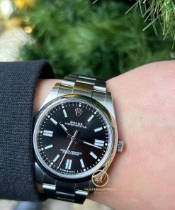 Đồng Hồ Nam Rolex Oyster Perpetual Datejust 126200 Size 36mm Mặt Đen Cọc Số Dạ Quang - ảnh 2