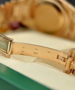 Đồng Hồ nam Rolex Day-Date 36 118235 Mặt Số Chocolate Đá Ruby Đỏ. - ảnh 8