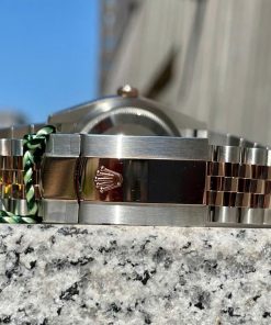 Rolex nam 126281RBR 36mm Demi Vàng Hồng Niềng Kim Cương Zin Chính Hãng - ảnh 5