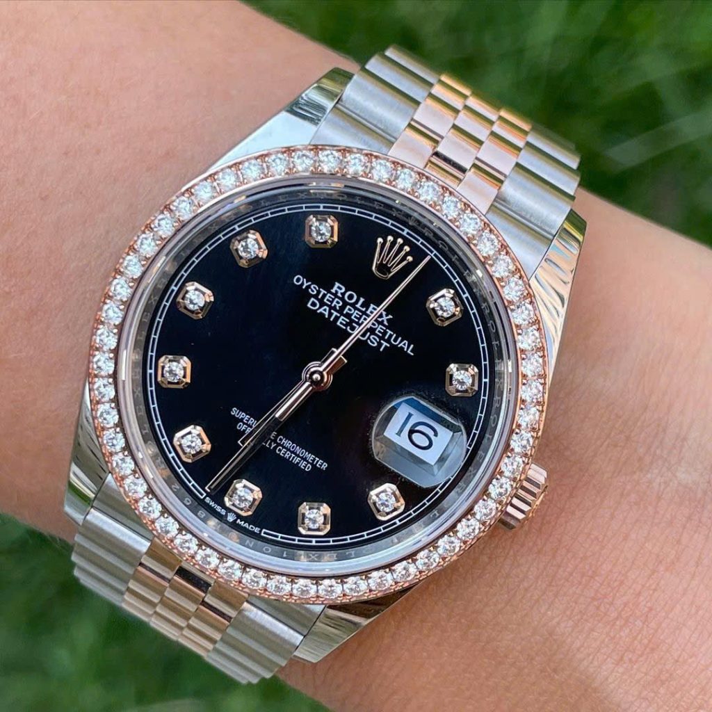 Đồng hồ Rolex 126281RBR 36mm demi vàng hồng chính hãng