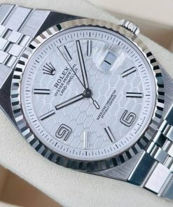 Rolex Land-Dweller 127334-0001 mặt trắng tổ ong – Kỷ nguyên mới của Urban Explorer 2026 - ảnh 4