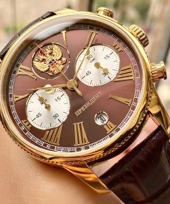 Đồng hồ Poljot President Chronograph 3526416 dây da đeo tay