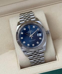 Đồng hồ Rolex 126334 41mm mặt xanh cọc kim cương chính hãng - ảnh 5