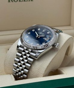 Đồng hồ Rolex 126334 41mm mặt xanh cọc kim cương chính hãng - ảnh 6